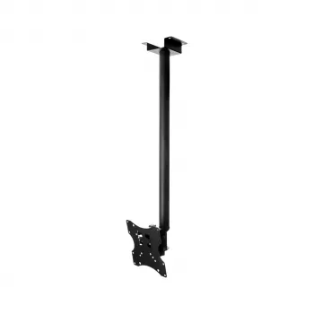 CABLETECH Uchwyt sufitowy LCD Czarny do ekranów 32-70 cali, 50 kg, VESA do 600x400, z regulacją wysokości