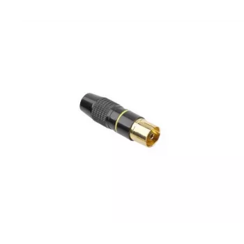CABLETECH Metalowe gniazdo antenowe TV Czarne