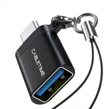 CABLETIME USB-C na USB-A Adapter OTG, USB 3.0 5Gbps, Aluminium Space Gray