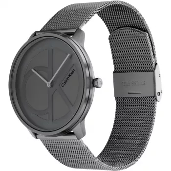 CALVIN KLEIN MAN 25200030 40mm Zegarek Kwarcowy Analogowy Srebrny Stal nierdzewna Siatka