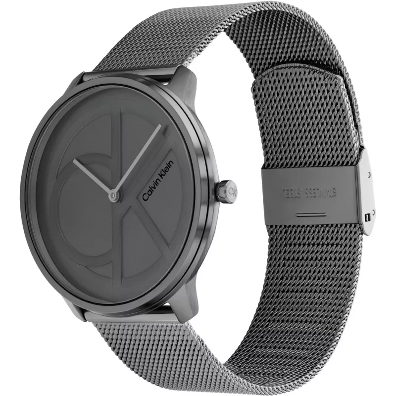 CALVIN KLEIN MAN 25200030 40mm Zegarek Kwarcowy Analogowy Srebrny Stal nierdzewna Siatka