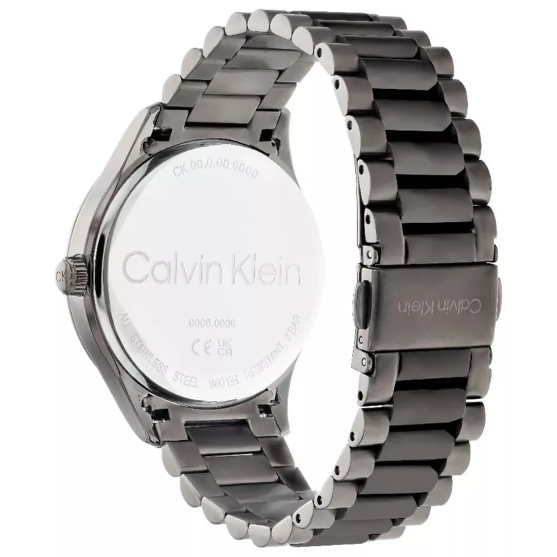 Zegarek Calvin Klein Man 25200164 40mm Kwarcowy Stal nierdzewna Siatka Czarna tarcza