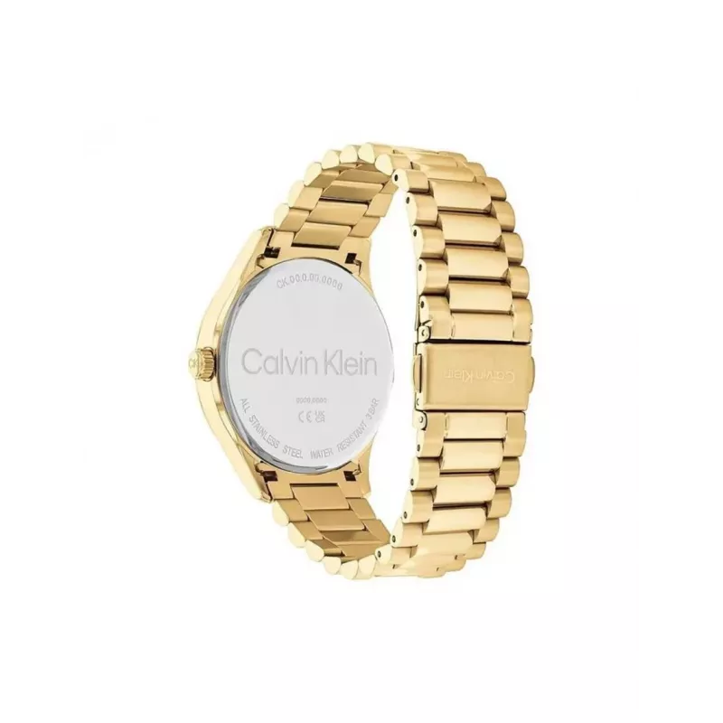 Zegarek męski Calvin Klein 25200229 40mm srebrny stal nierdzewna czarna skóra