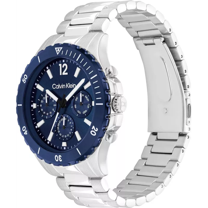 Zegarek męski Calvin Klein Minimal Extension 25200115 44mm Stal nierdzewna Mesh