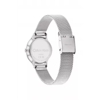 Zegarek damski CALVIN KLEIN 25200058 28mm Srebrna Stal Nierdzewna Siatka