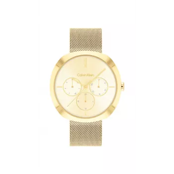 Zegarek damski CALVIN KLEIN Minimal Extension 25200339 38,5 mm Srebrna Stal Nierdzewna Siatka