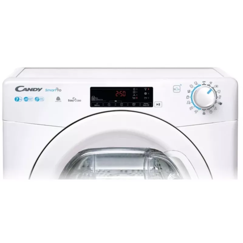 Candy CSOE H7A2TE-S Suszarka bębnowa z pompą ciepła, wolnostojąca, 7 kg, A++, Wi-Fi, Biała