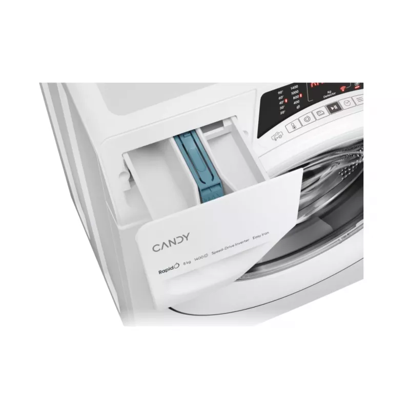 Pralka Candy RO 1486DWMT/1-S, A, ładowanie od przodu, pojemność 8 kg, głębokość 54 cm, 1400 obr./min, biała