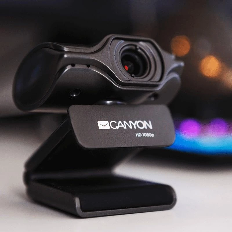 Kamera internetowa Canyon C6 2K Ultra Full HD 3.2MP z USB 2.0, czarna