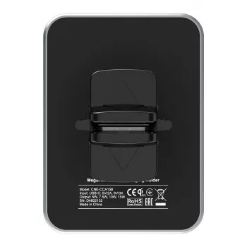 Uchwyt samochodowy i ładowarka bezprzewodowa CANYON CH-15 MegaFix, 15W, USB-C, Czarny