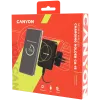 Uchwyt samochodowy i ładowarka bezprzewodowa CANYON CH-15 MegaFix, 15W, USB-C, Czarny