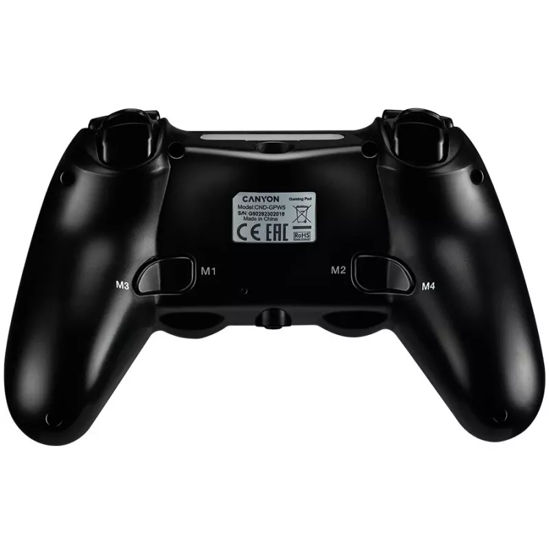 Canyon Gaming Wireless Gamepad GP-W5 z Touchpadem do PS4 Czarny