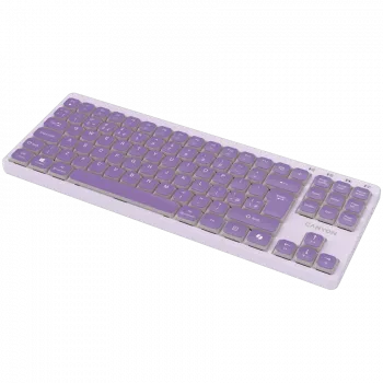 Klawiatura CANYON OnType 10 Low Profile EN Wired Violet