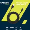 CANYON MFI-12 USB-A do Lightning Kabel 2m Biały
