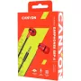 Canyon SEP-4 Stereo Earphone with Microphone 3.5 mm Red