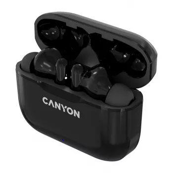 Canyon TWS-3 True Wireless słuchawki douszne Bluetooth z etui ładującym, czarne