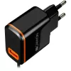 Canyon Ładowarka ścienna z kablem USB Type-C, 2.1A, Czarna