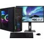 CAPTIVA PC Power Starter R80-035 zestaw TFT (AMD Ryzen 5 5600G, 32GB DDR4, 1TB SSD, DVD-RW, MSI, WLAN, Windows 11 Home 64-bit) - komputer stacjonarny z monitorem, klawiaturą, myszą