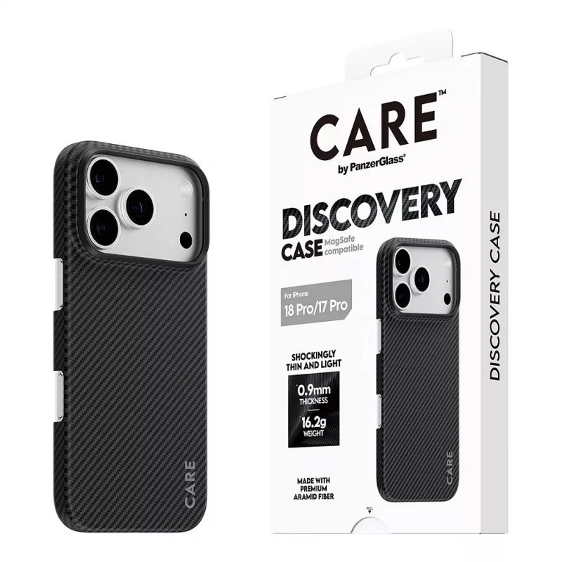 Etui CARE by PanzerGlass Discovery z MagSafe do iPhone 17 Pro – przezroczyste
