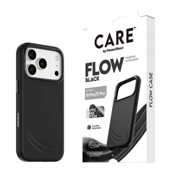 Etui CARE by PanzerGlass Flow Case czarny z MagSafe dla iPhone 17 Pro