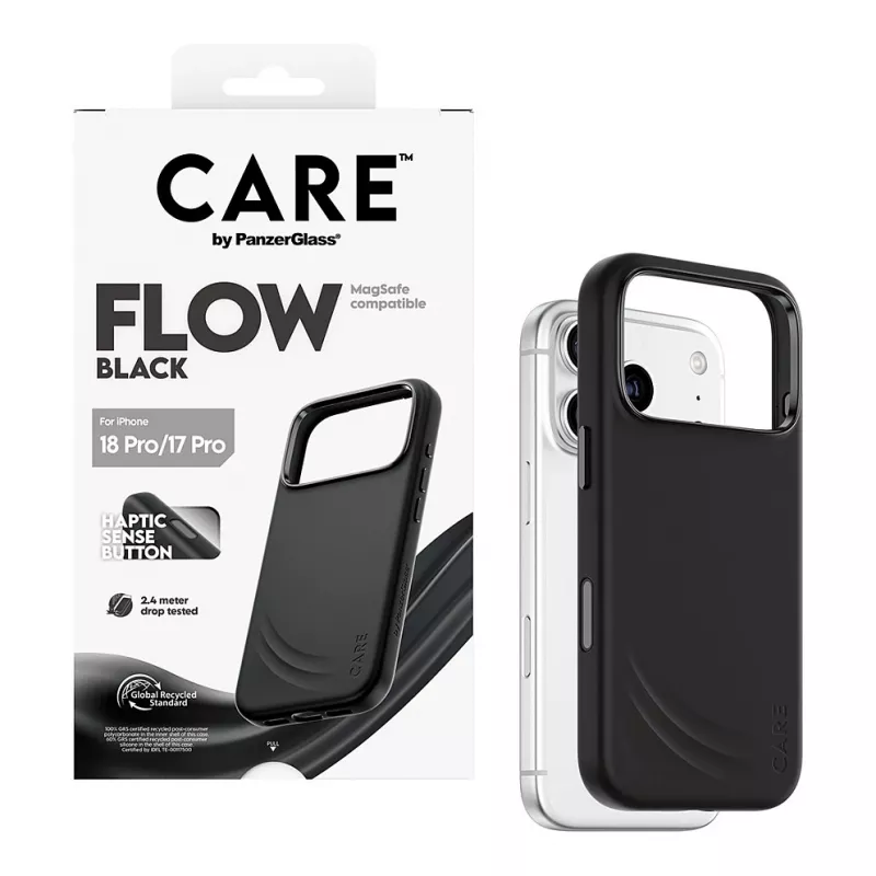 Etui CARE by PanzerGlass Flow Case czarny z MagSafe dla iPhone 17 Pro