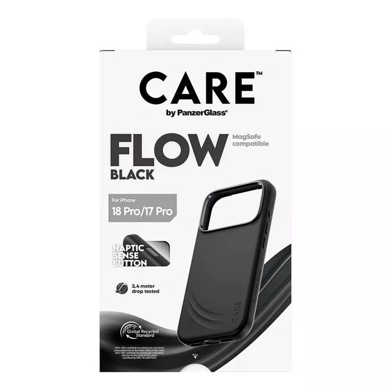 Etui CARE by PanzerGlass Flow Case czarny z MagSafe dla iPhone 17 Pro