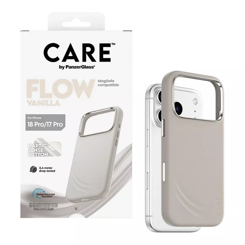 CARE by PanzerGlass Flow Case Vanilla z MagSafe do iPhone 17 Pro