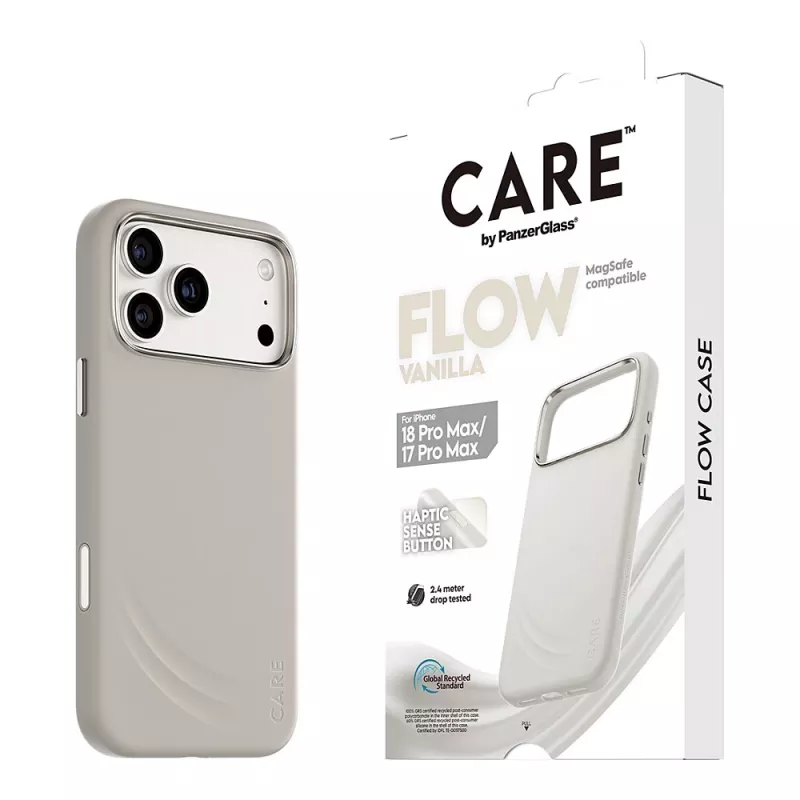 Etui CARE by PanzerGlass Flow Case Vanilla z MagSafe do iPhone 17 Pro Max