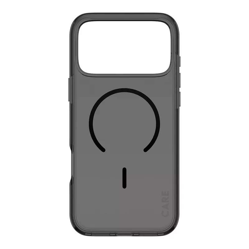Etui CARE by PanzerGlass Smokey z czarnym MagSafe dla iPhone 17 Pro Max