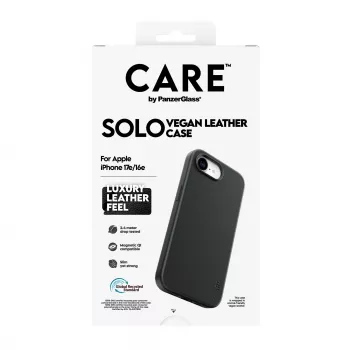 CARE by PanzerGlass Solo Case Black dla Apple iPhone 16e / 17e (CR30028)