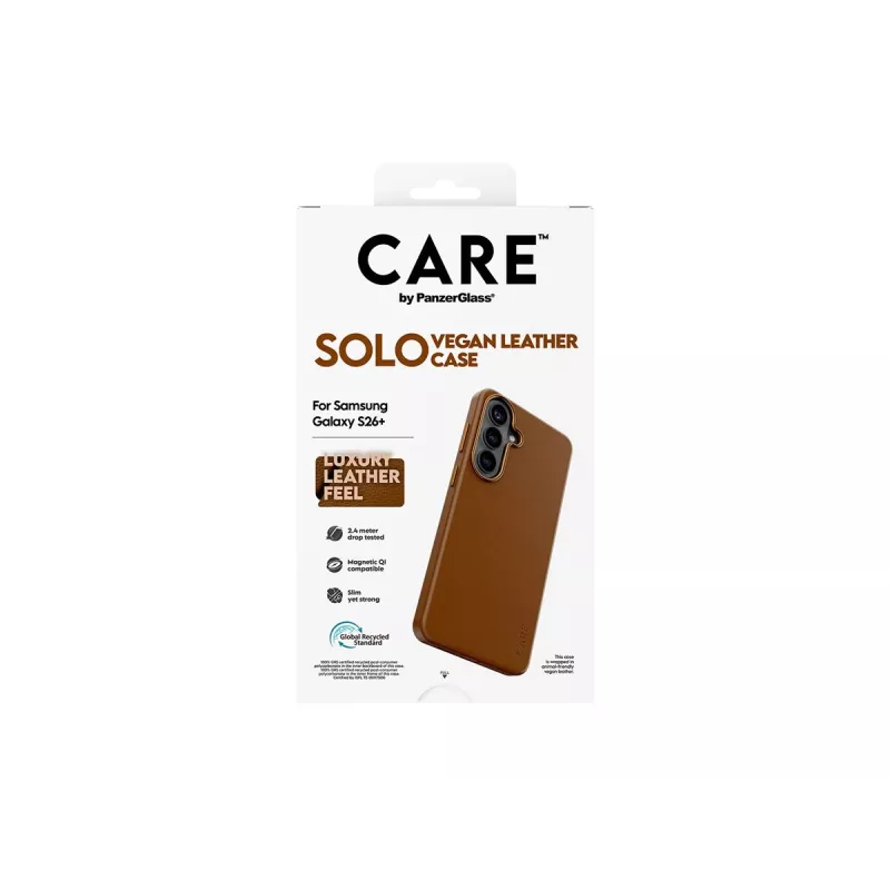CARE by PanzerGlass Solo Case do Samsung Galaxy S26 Plus - Brązowy