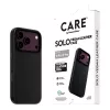Etui CARE by PanzerGlass Solo z wegańskiej skóry, czarne, z MagSafe dla iPhone 17 Pro