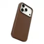 Etui CARE by PanzerGlass Solo z wegańskiej skóry, brązowe, z MagSafe, do iPhone 17 Pro