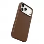 Etui CARE by PanzerGlass Solo z wegańskiej skóry, brązowe, z MagSafe, do iPhone 17 Pro Max