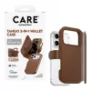 CARE by PanzerGlass Tango etui 2 w 1 z portfelem brązowe z MagSafe dla iPhone 17 Pro