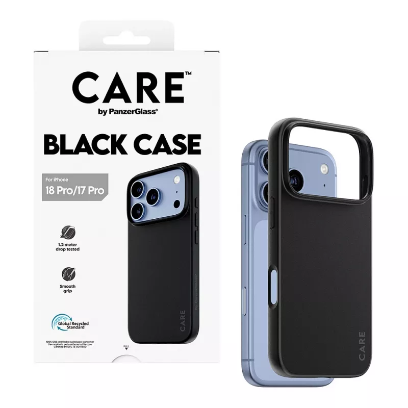 Etui CARE by PanzerGlass TPU Czarne iPhone 17 Pro
