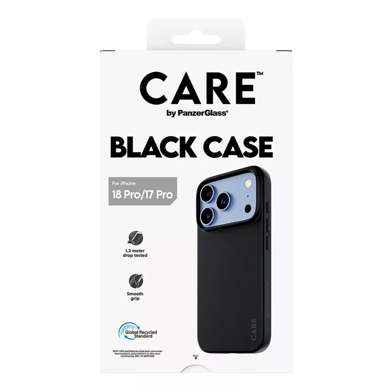 Etui CARE by PanzerGlass TPU Czarne iPhone 17 Pro
