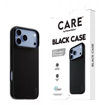 Etui TPU CARE by PanzerGlass do iPhone 17 Pro Max - czarny