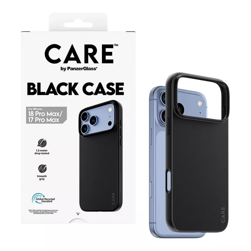 Etui TPU CARE by PanzerGlass do iPhone 17 Pro Max - czarny