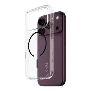 Etui CARE by PanzerGlass Urban Explorer przezroczyste z czarnym MagSafe iPhone 17 Pro