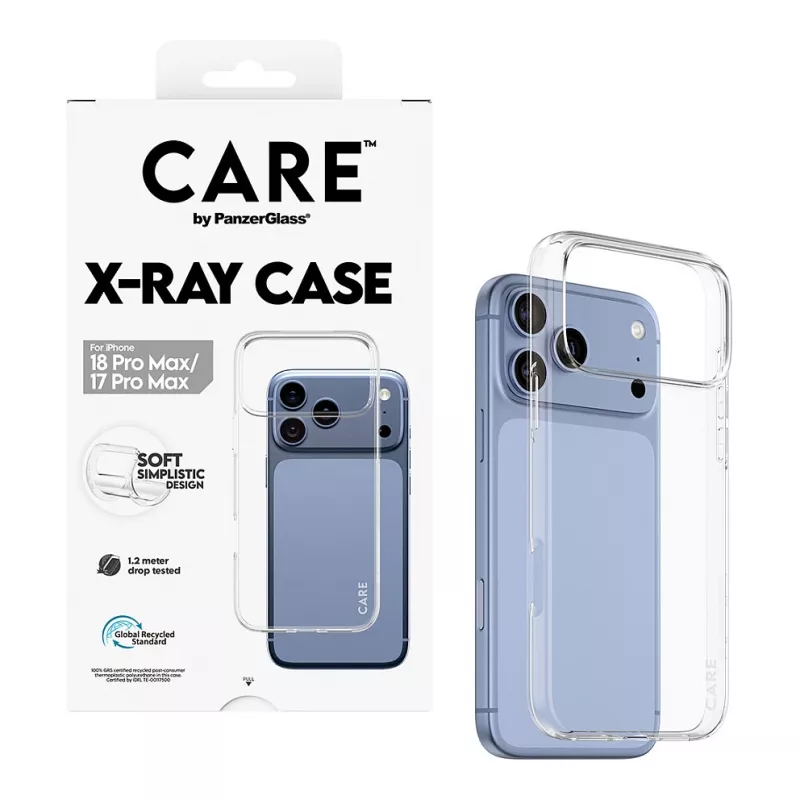 Etui CARE by PanzerGlass X-Ray do iPhone 17 Pro Max – przezroczyste
