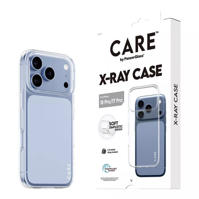 Etui CARE by PanzerGlass X-Ray dla iPhone 17 Pro – przezroczyste