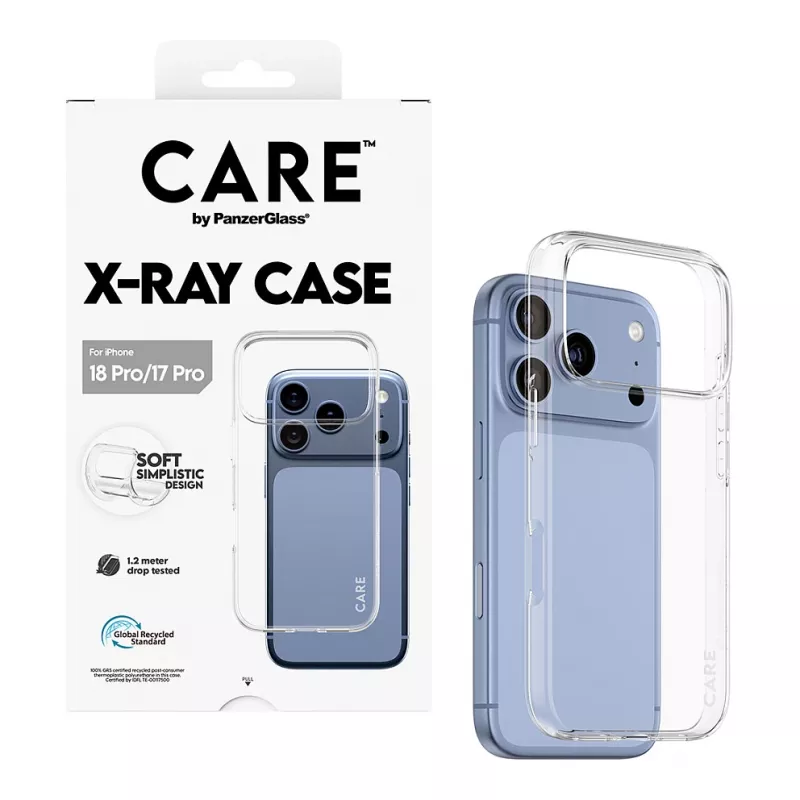 Etui CARE by PanzerGlass X-Ray dla iPhone 17 Pro – przezroczyste