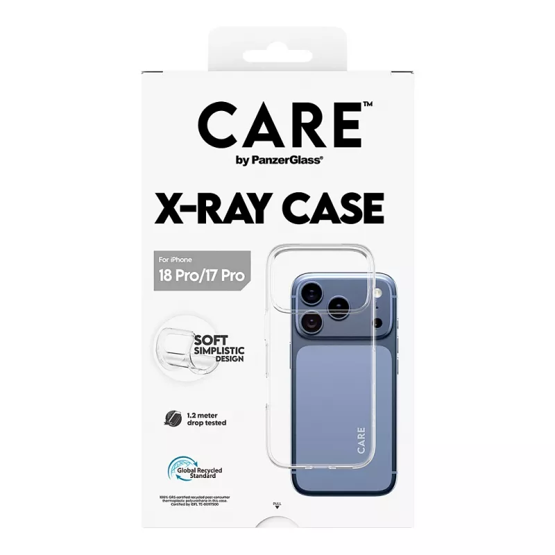 Etui CARE by PanzerGlass X-Ray dla iPhone 17 Pro – przezroczyste