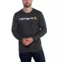Carhartt Core Logo Bluza z długim rękawem - Carbon Heather