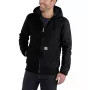 Carhartt Duck Active Jacket Czarna - Ocieplana kurtka robocza z pikowaną podszewką dla mężczyzn