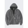 Carhartt Iconic Jacket J140 Firm Duck Active - Męska pikowana kurtka robocza z flanelową podszewką, wodoodporna, krój Original Fit