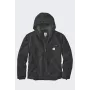 Carhartt Kurtka męska Washed Duck z podszewką Sherpa, czarna, rozmiar Large