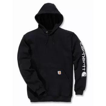 Carhartt Mid Signature Sleeve Logo Sweatshirt Black