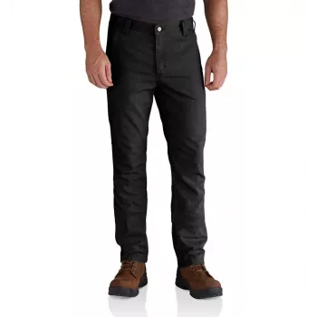 Carhartt Rigby Proste spodnie robocze Czarny 32x30 - Stretch Canvas